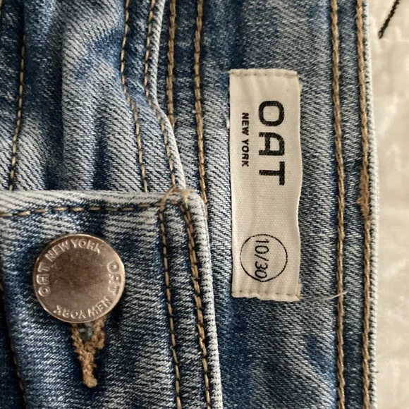 Oat New York Light Blue Straight Leg Jeans - Picture 3 of 3